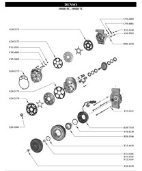 Компресор кондиціонера Denso 10SR17C