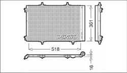 Радіатор кондиціонера Denso DCN07013