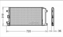 Радіатор кондиціонера Denso DCN09042