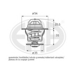 Термостат VOLKSWAGEN 056 121 113 VOLKSWAGEN