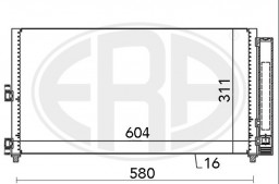 Радіатор кондиціонера ERA 667000A ERA