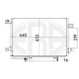 Радіатор кондиціонера ERA 667002B ERA