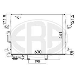 Радіатор кондиціонера ERA 667033A ERA