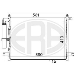 Радіатор кондиціонера ERA 667034B ERA