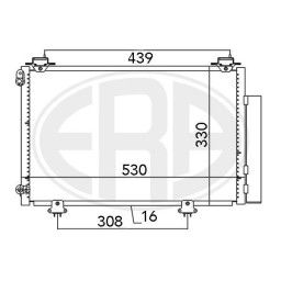 Радіатор кондиціонера ERA 667041B ERA