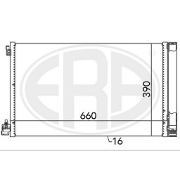 Радіатор кондиціонера ERA 667049A ERA