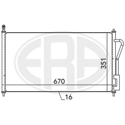 Радіатор кондиціонера ERA 667065HQ ERA