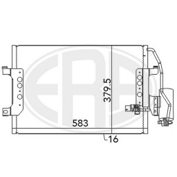 Радіатор кондиціонера ERA 667083B ERA