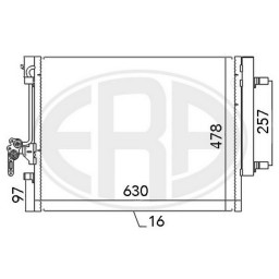 Радіатор кондиціонера ERA 667115HQ ERA