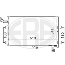 Радіатор кондиціонера ERA 667138B ERA