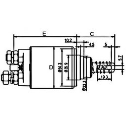 Втягуюче реле стартера FIAT 9859560 FIAT