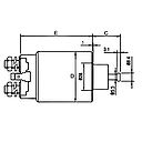 Втягуюче реле стартера MITSUBISHI 2334357M75 MITSUBISHI