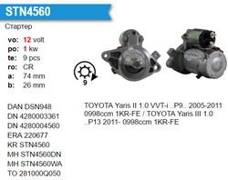 Стартер DENSO 063280075010 DENSO