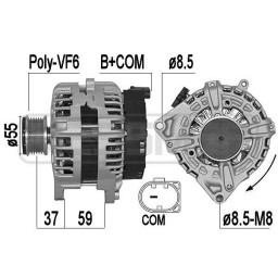 Генератор BOSCH 0125711043 BOSCH