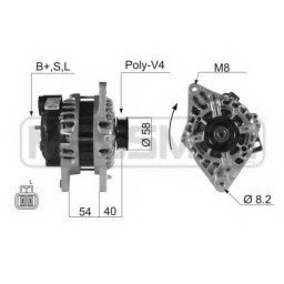 Генератор VALEO 2655023 VALEO