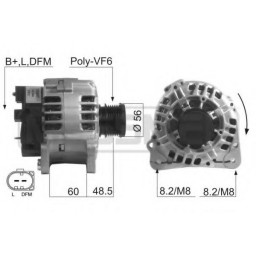 Генератор HITACHI LR1120701 HITACHI