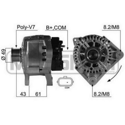 Генератор VALEO 2543563 VALEO