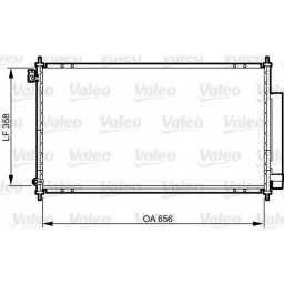 Радіатор кондиціонера Valeo 814242