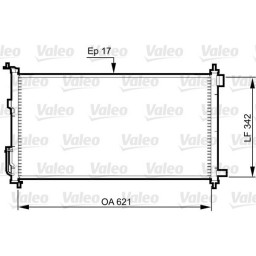 Радіатор кондиціонера Valeo 817836