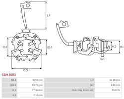 Щіткотримач стартера RENAULT 7701207384 RENAULT