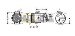 Компресор кондиціонера OPEL 6854048 OPEL