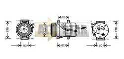 Компресор кондиціонера VOLVO 8601633 VOLVO