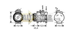 Компресор кондиціонера DELPHI TSP0155332 DELPHI