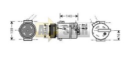 Компресор кондиціонера OPEL 13191995 OPEL