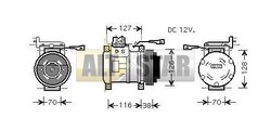 Компресор кондиціонера CARGO 240848
