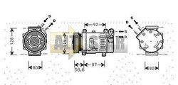 Компресор кондиціонера CITROEN 6453YP CITROEN