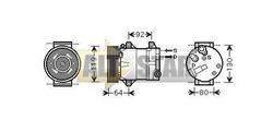 Компресор кондиціонера DELPHI TSP0155354 DELPHI