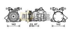 Компресор кондиціонера JEEP 55116906AA JEEP