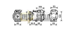 Компресор кондиціонера DELPHI TSP0155936 DELPHI