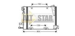 Радіатор кондиціонера OPEL 93170622 OPEL