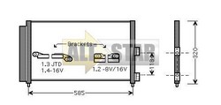 Радіатор кондиціонера FIAT 51804892 FIAT