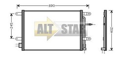 Радіатор кондиціонера VOLKSWAGEN 8E0260403H VOLKSWAGEN