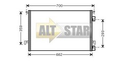 Радіатор кондиціонера FIAT 24072002 FIAT