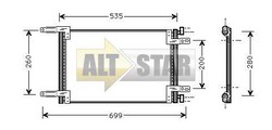 Радіатор кондиціонера FIAT 46736891 FIAT