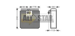 Випаровувач кондиціонера CARGO 260679