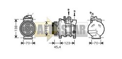 Компресор кондиціонера DENSO DCP02008