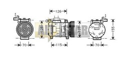 Компресор кондиціонера DENSO DCP05010