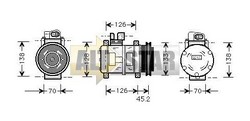 Компресор кондиціонера DENSO DCP28006