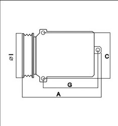 Компресор кондиціонера VOLKSWAGEN 6Q0820808 VOLKSWAGEN