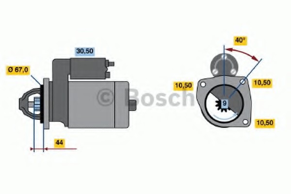Стартер Bosch 0001106016