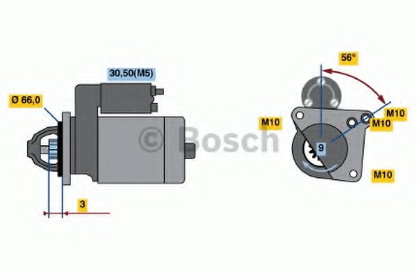 Стартер Bosch 0001106022