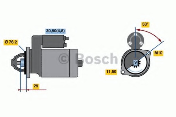 Стартер Bosch 0001107423