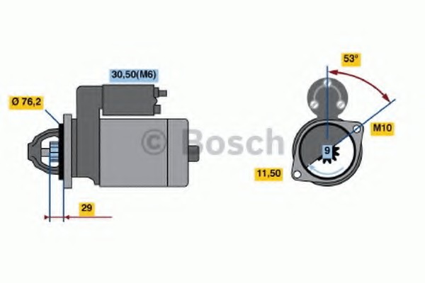 Стартер Bosch 0001107425