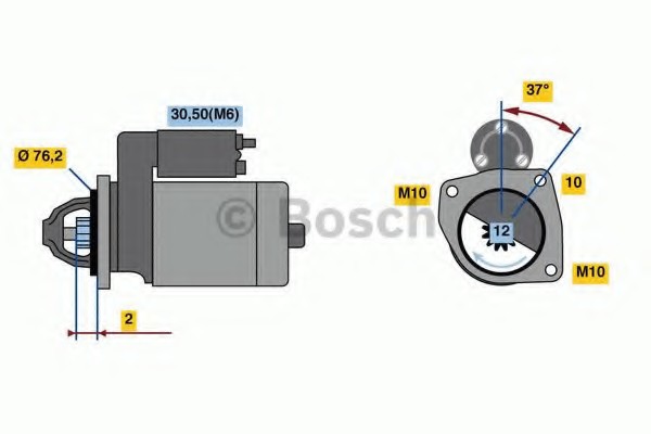 Стартер Bosch 0001109397