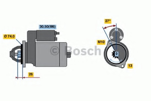 Стартер Bosch 0001115016