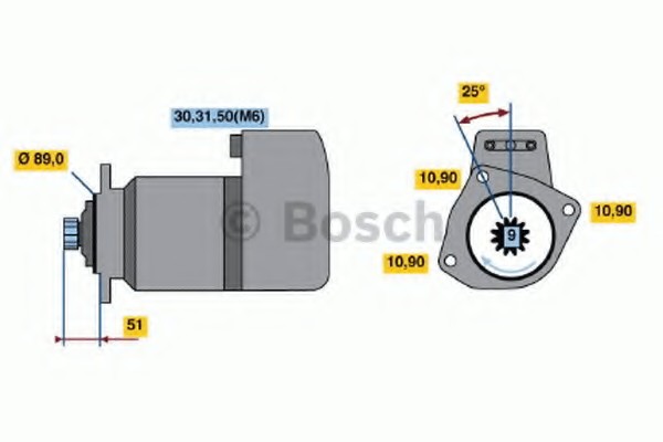 Стартер Bosch 0001416080